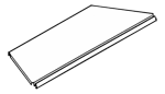 Stahlfachboden Außenecke 45° für Lochwand